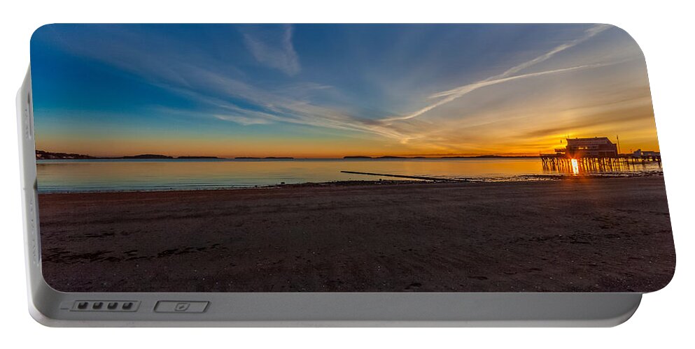 Quincy Portable Battery Charger featuring the photograph The Sun Also Rises by Brian MacLean