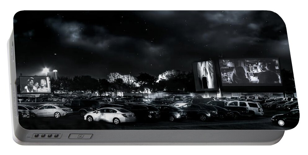 Drive In Portable Battery Charger featuring the photograph The Swap Shop Drive In by Mark Andrew Thomas