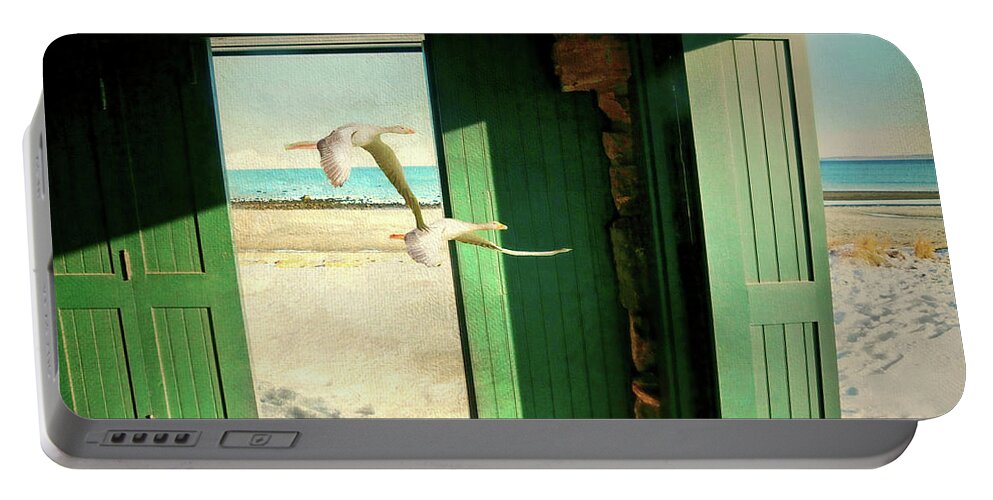 Nature Portable Battery Charger featuring the photograph The Thruway by Diana Angstadt
