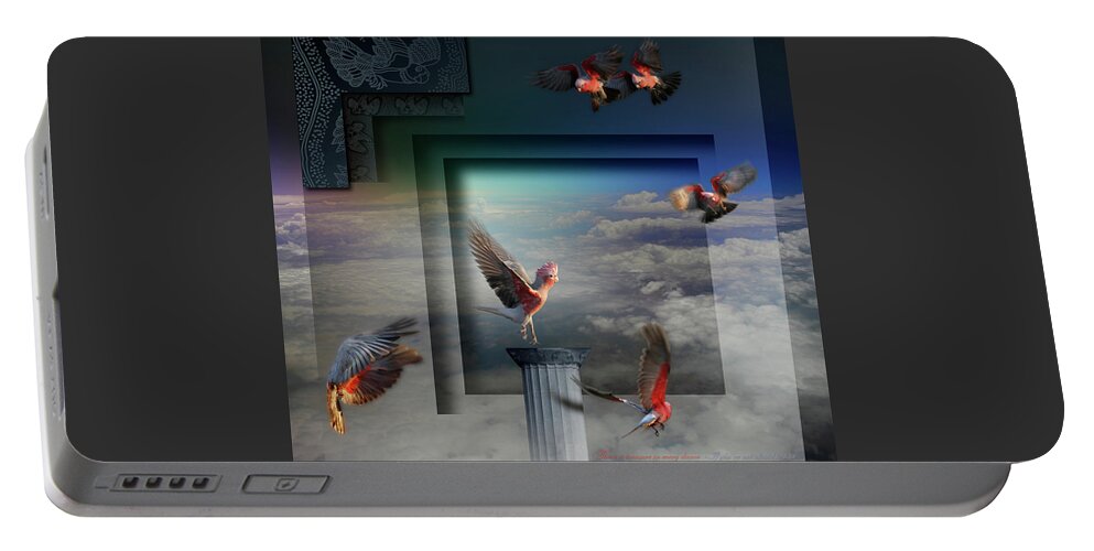 Digital Photo Art Portable Battery Charger featuring the digital art The treasure of play by Ian Anderson