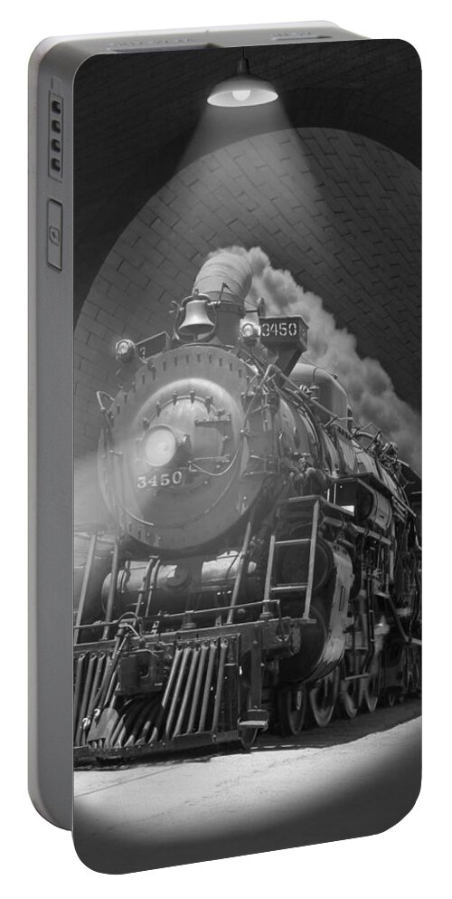 Steam Engine Portable Battery Charger featuring the photograph The Tunnel by Mike McGlothlen