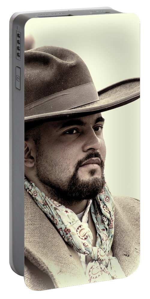 Cowboy Portable Battery Charger featuring the photograph The Vaquero by Jeanne May