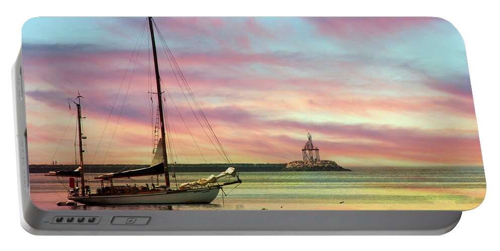 North Portable Battery Charger featuring the photograph The View from Rocky Neck by Michele A Loftus