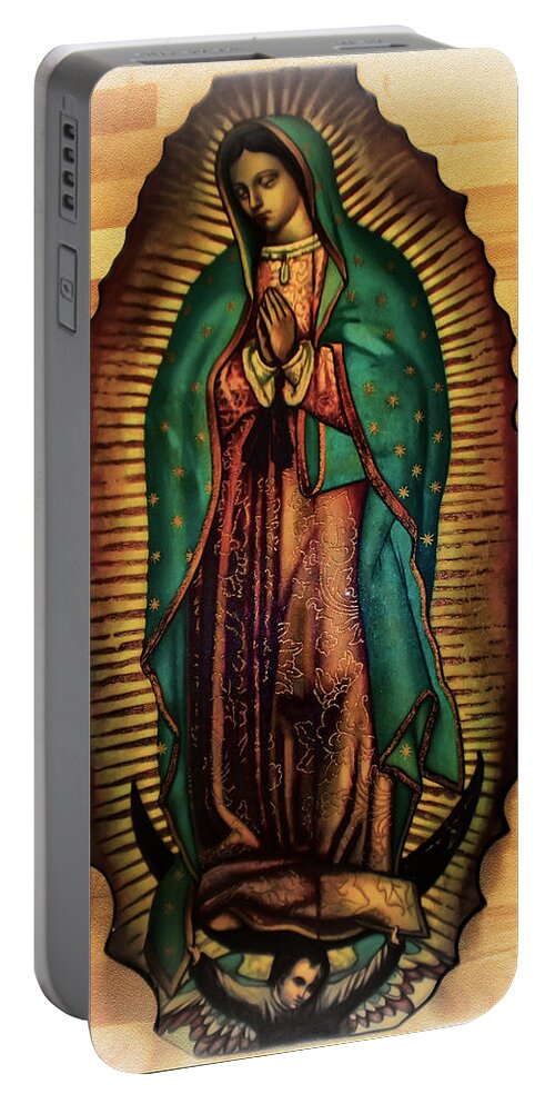 Our Lady Of Guadalupe Portable Battery Charger featuring the photograph The Virgin of Guadalupe by Digital Reproductions