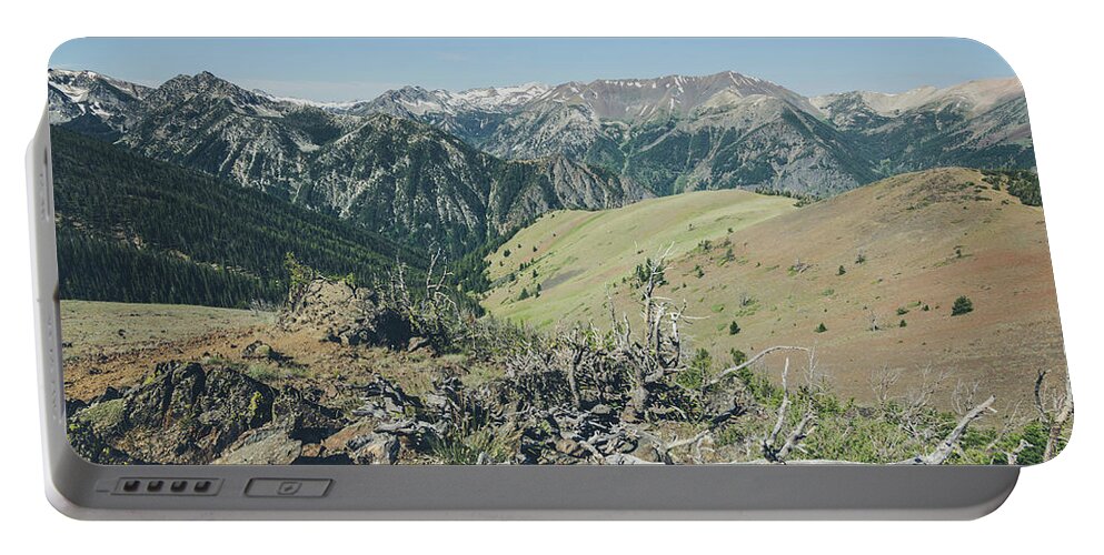 Wallowa Mountains Portable Battery Charger featuring the photograph The Wallowas by Margaret Pitcher
