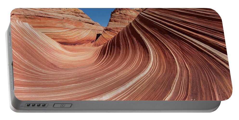 Bizarre Portable Battery Charger featuring the photograph The Wave in the North Coyote Buttes, part of the Vermillion Clif by Henk Meijer Photography