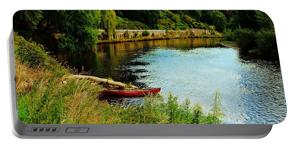 Rivers Portable Battery Charger featuring the photograph The Wye by Richard Denyer