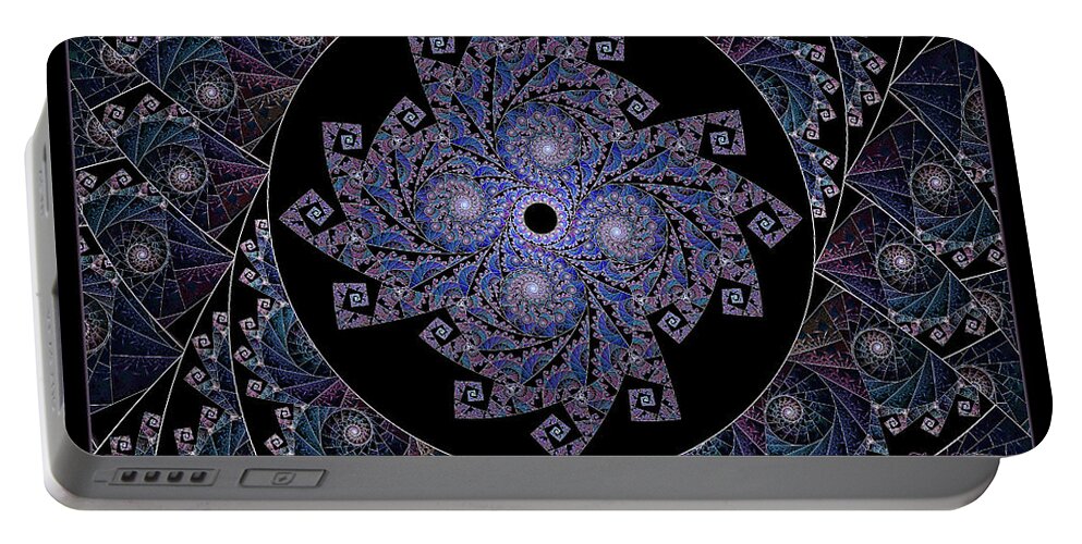 Fractals Portable Battery Charger featuring the digital art Things Above by Missy Gainer