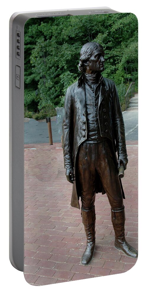 Thomas Jefferson Portable Battery Charger featuring the photograph Thomas Jefferson at Monticello by LeeAnn McLaneGoetz McLaneGoetzStudioLLCcom