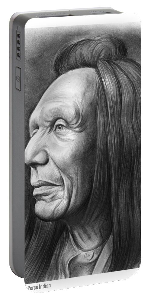Three Eagles Portable Battery Charger featuring the drawing Three Eagles by Greg Joens