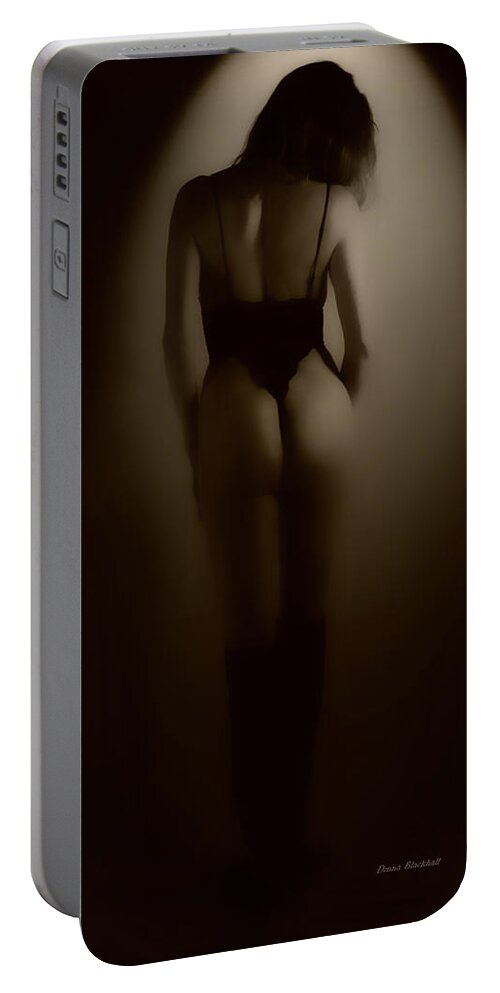 Woman Portable Battery Charger featuring the photograph Through The Keyhole by Donna Blackhall