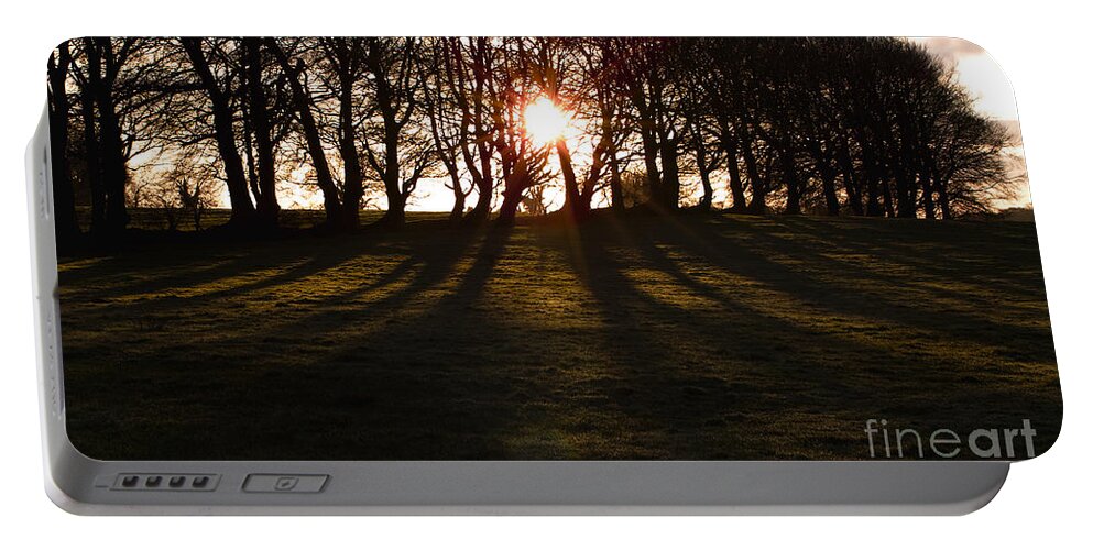 Sun Portable Battery Charger featuring the photograph Through the Trees by William Cleary