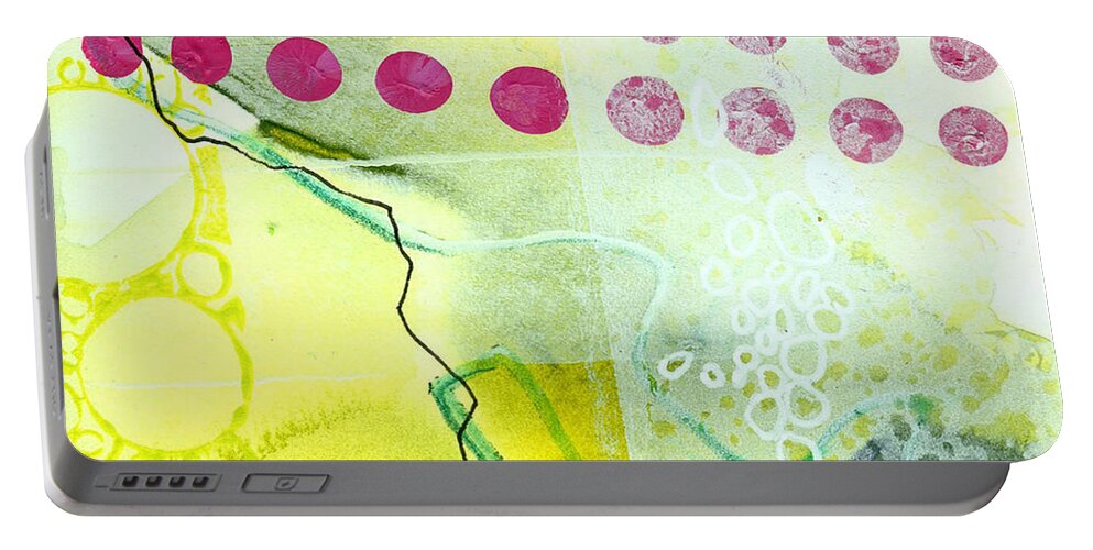 4x4 Portable Battery Charger featuring the painting Tidal 19 by Jane Davies