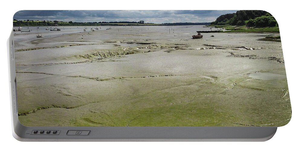 Estuary Portable Battery Charger featuring the photograph Tide is Out by Geoff Smith