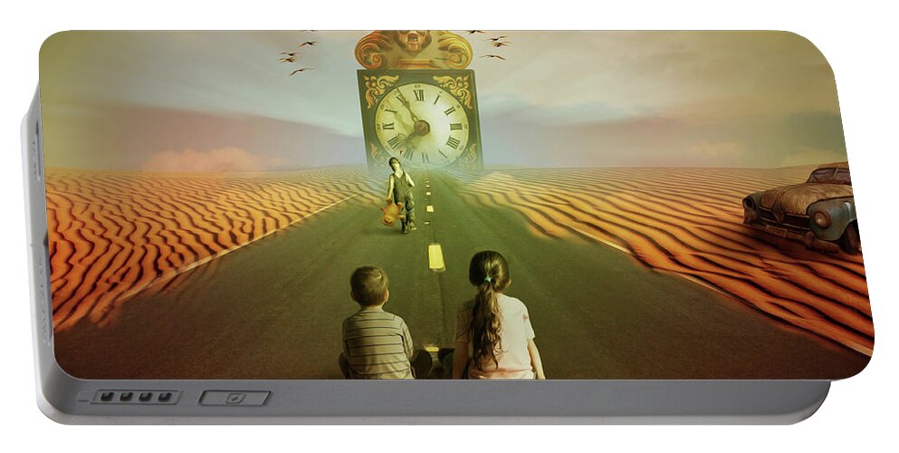 Little Portable Battery Charger featuring the digital art Time to grow up by Nathan Wright