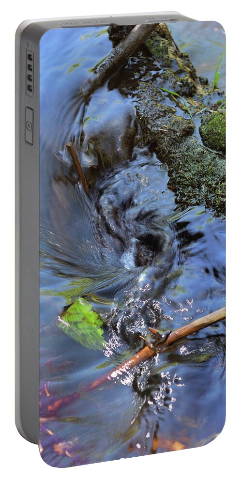 Nature Portable Battery Charger featuring the photograph Tiny Whirlpool by Ron Cline