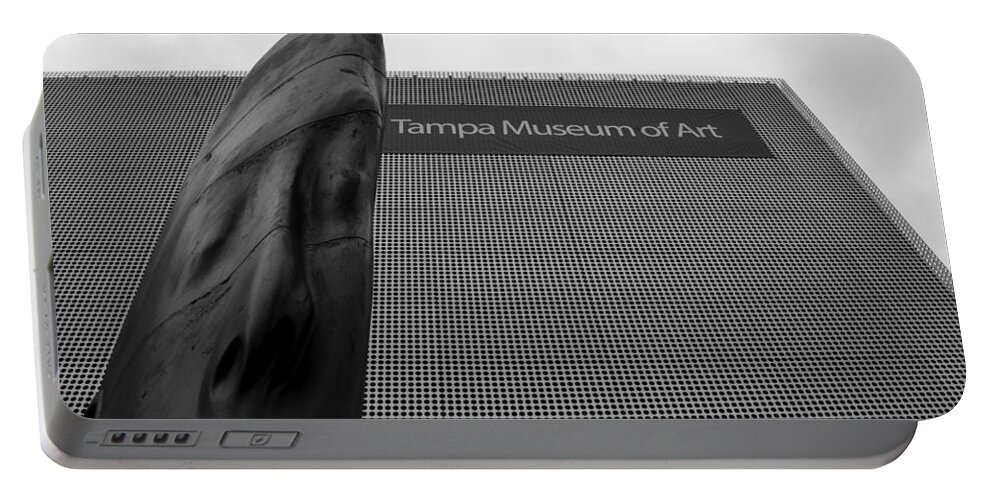 Tampa Museum Of Art Portable Battery Charger featuring the photograph Tampa Museum of Art work A by David Lee Thompson