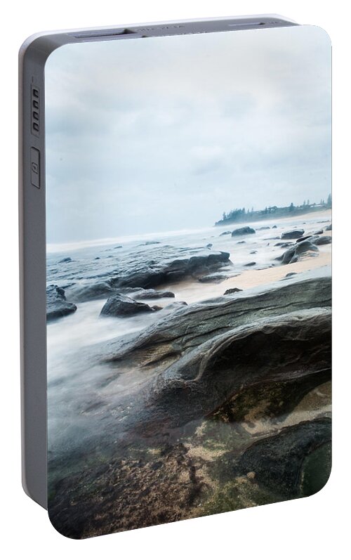 Ocean Portable Battery Charger featuring the photograph To Guard the Shore by Parker Cunningham