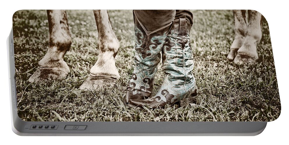 Together Portable Battery Charger featuring the photograph Together by Sharon Popek