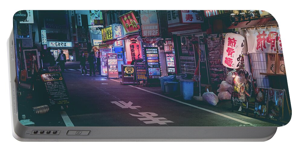 Tokyo Portable Battery Charger featuring the photograph Tokyo Side Streets, Japan by Perry Rodriguez