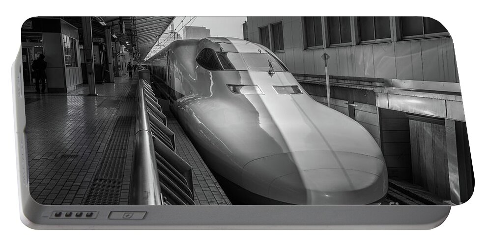 Tokyo Portable Battery Charger featuring the photograph Tokyo to Kyoto Bullet Train, Japan 3 by Perry Rodriguez