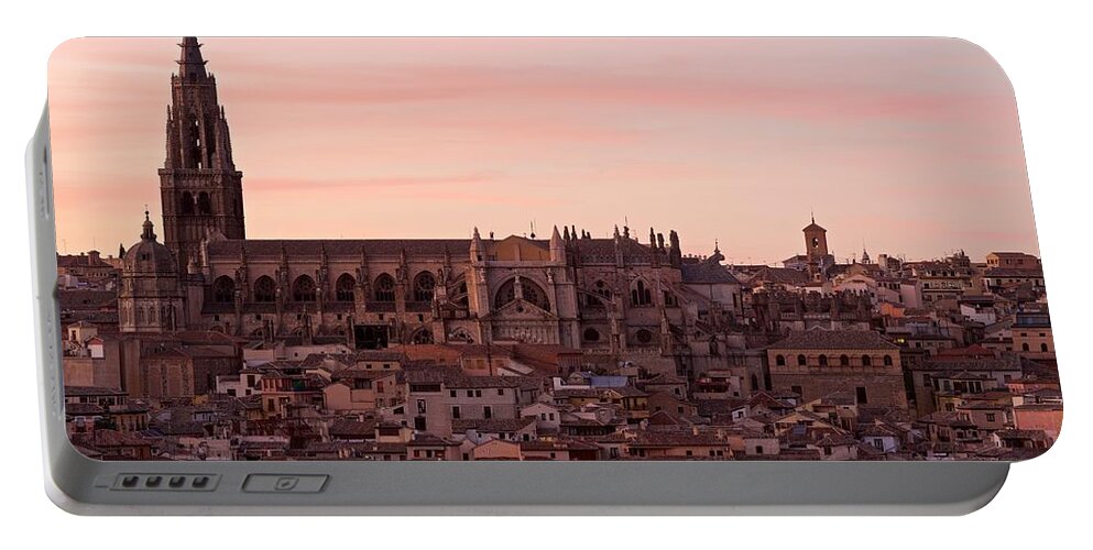 Toledo Portable Battery Charger featuring the photograph Toledo Cathedral by Stephen Taylor