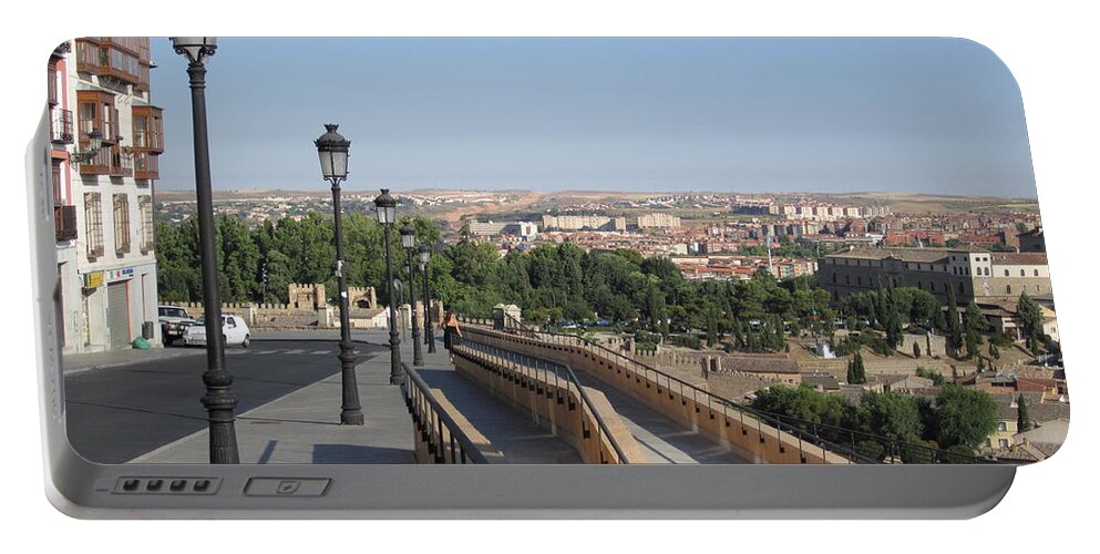 Toledo Portable Battery Charger featuring the photograph Toledo Walkway II by John Shiron