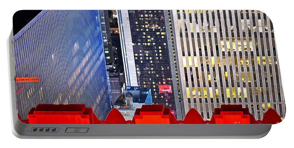Rockefeller Center Portable Battery Charger featuring the photograph Top of the Rock by Gwyn Newcombe