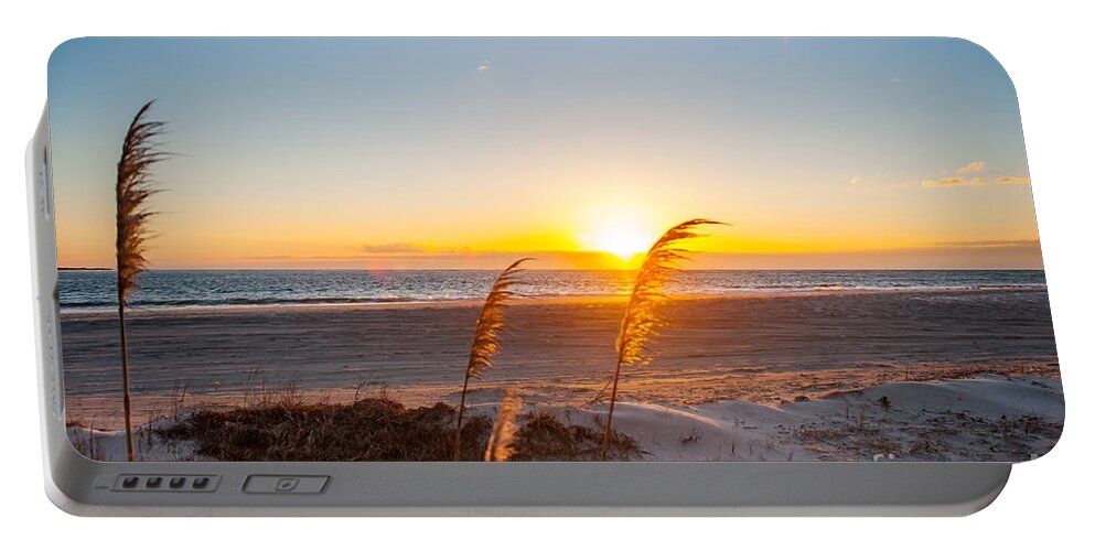 Sunrise Portable Battery Charger featuring the photograph Outer Banks OBX #3 by Buddy Morrison