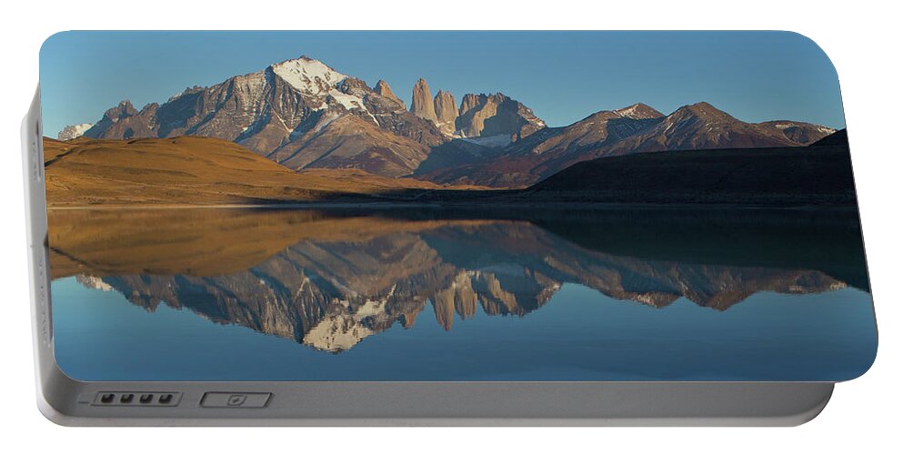 Mountains Portable Battery Charger featuring the photograph Torres del Paine by Max Waugh