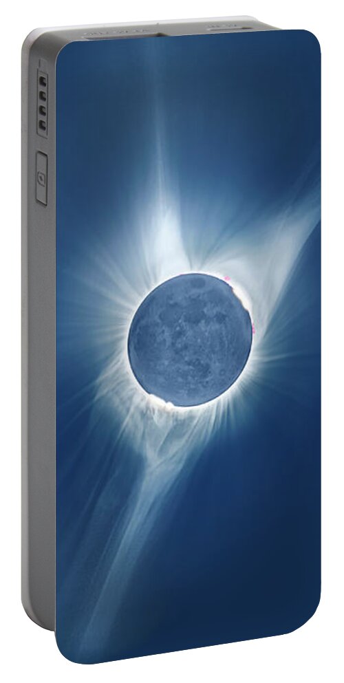 Solar Eclipse Portable Battery Charger featuring the photograph Total Eclipse by Ralf Rohner