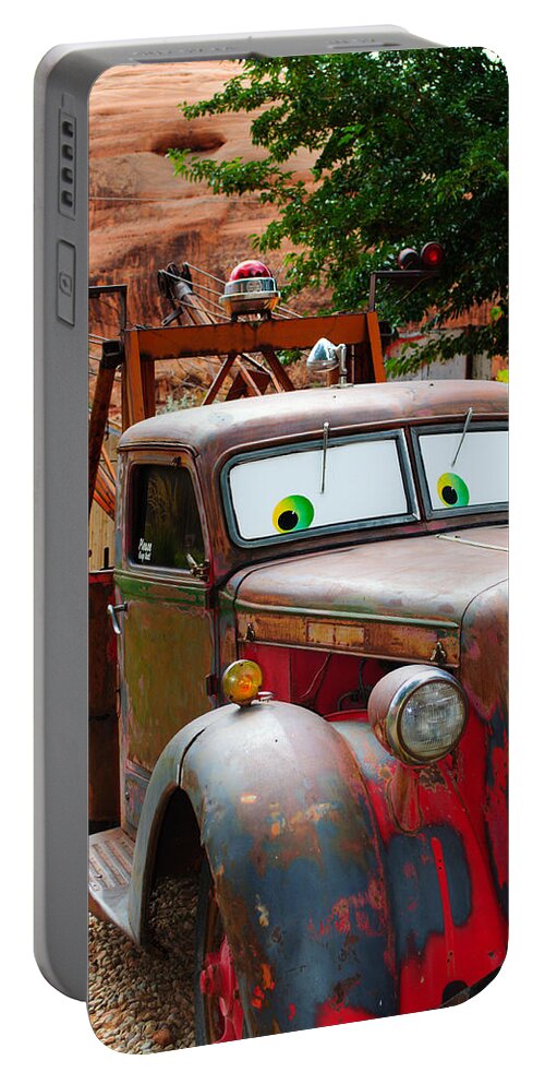 Tow Truck Portable Battery Charger featuring the photograph Tow Truck by Tikvah's Hope