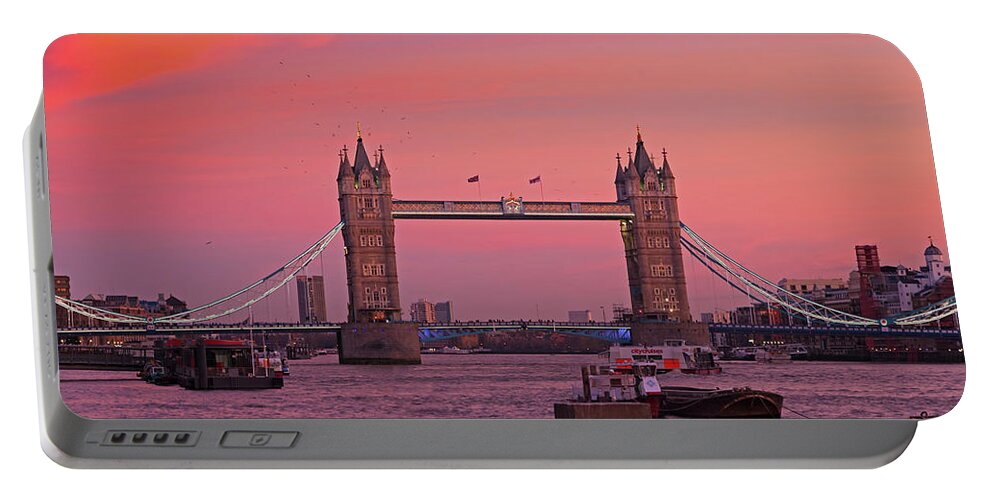 Tower Bridge London Portable Battery Charger featuring the photograph Tower Bridge London by Andy Myatt