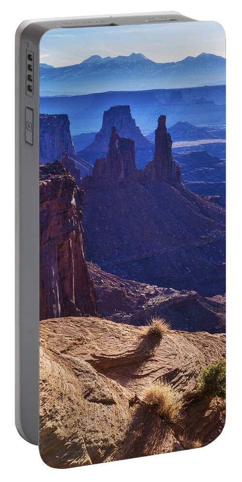 Tower Sunrise Portable Battery Charger featuring the photograph Tower Sunrise by Chad Dutson