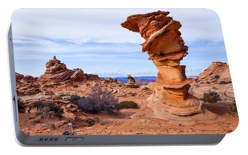 Towerscape Portable Battery Charger featuring the photograph Towerscape by Chad Dutson
