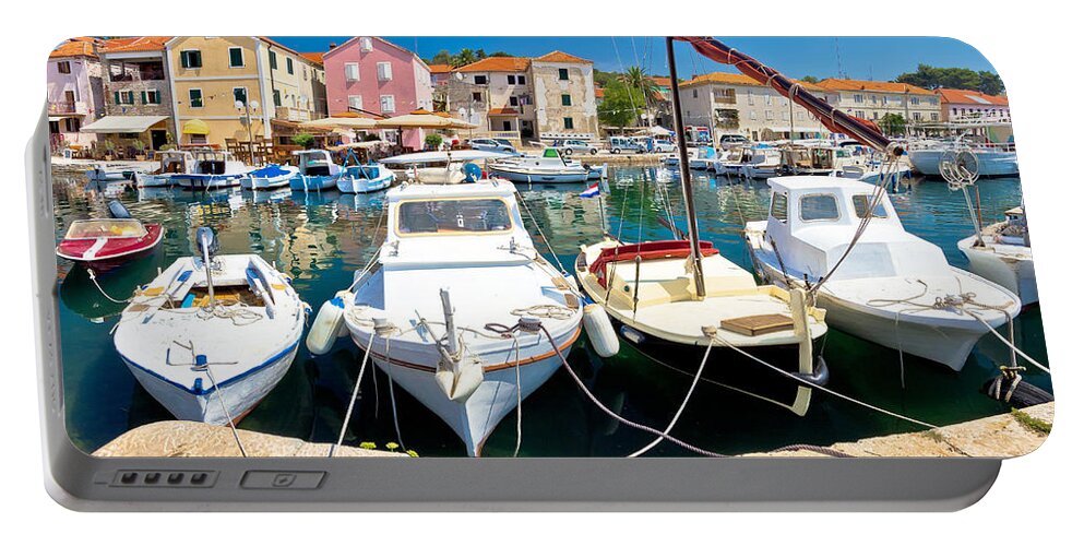 Dugi Otok Portable Battery Charger featuring the photograph Town of Sali on Dugi otok island by Brch Photography