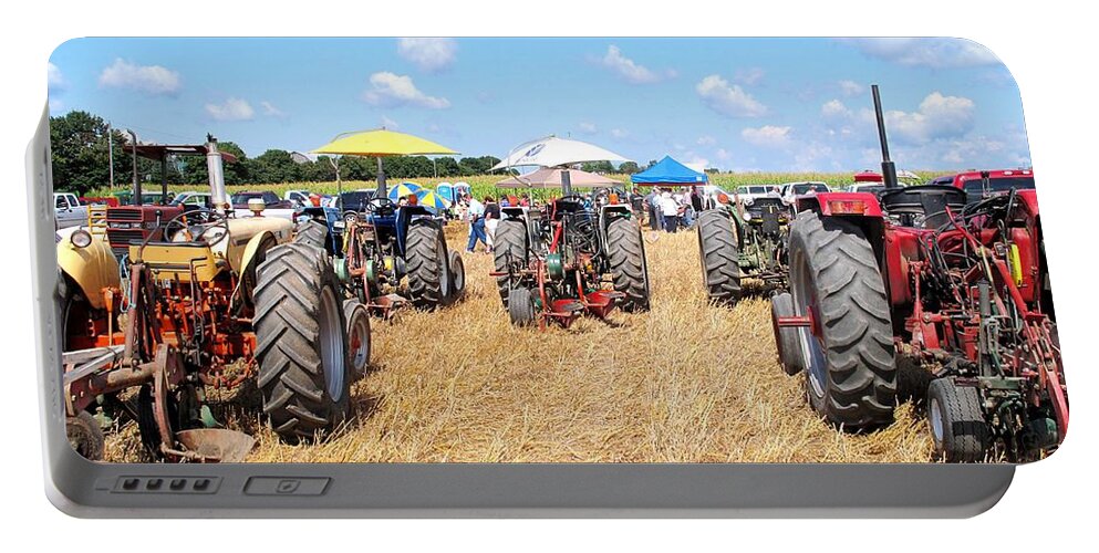 Tractors Portable Battery Charger featuring the photograph Tractor City by Ian MacDonald