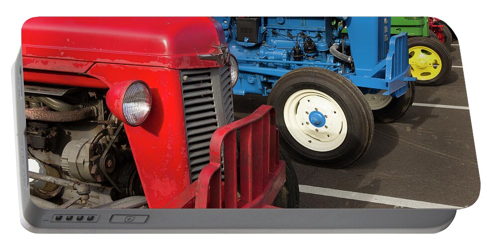 Tractors Portable Battery Charger featuring the photograph Tractor Show by Mike Eingle
