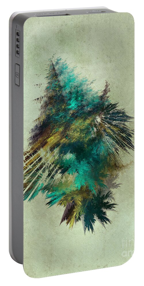 Tree Portable Battery Charger featuring the digital art Tree - Fractal Art by Justyna Jaszke JBJart