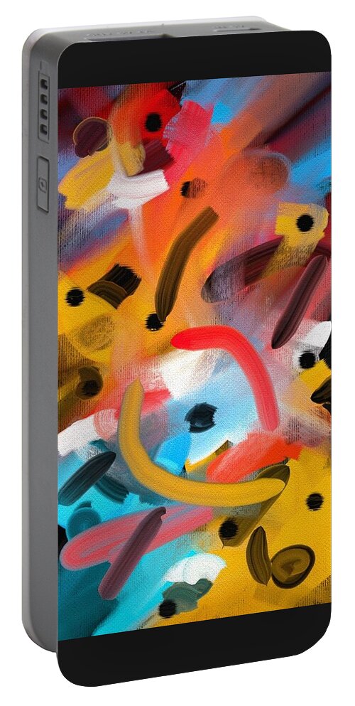 Trees Portable Battery Charger featuring the painting Trees by Neal Barbosa