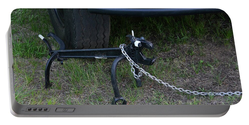Truck Portable Battery Charger featuring the photograph Truck Dog on Duty by Mike Martin