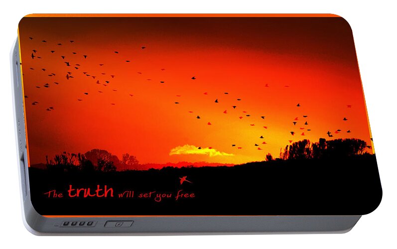 Landscape Portable Battery Charger featuring the photograph Truth by Holly Kempe