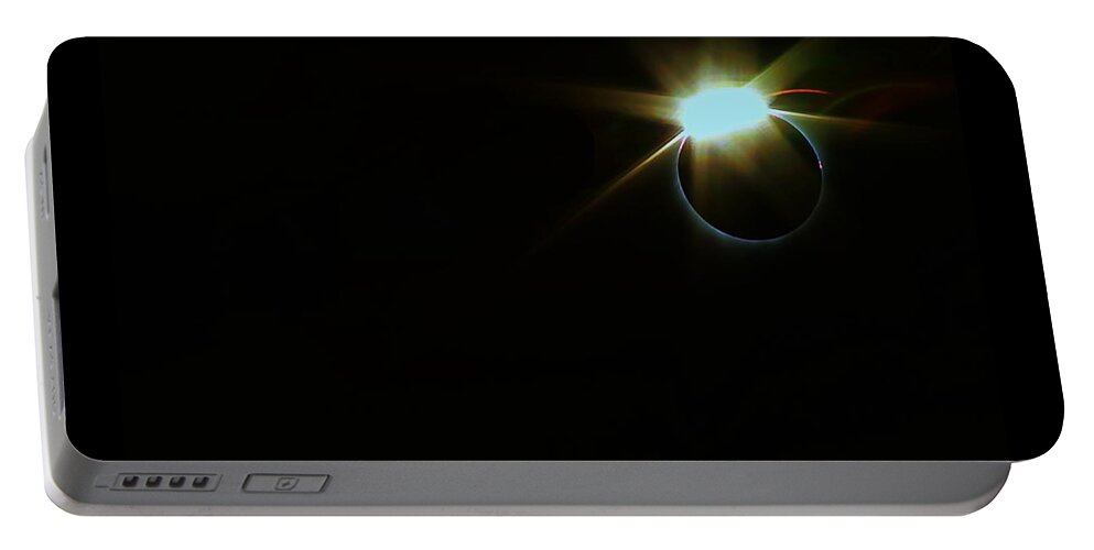 Sun Portable Battery Charger featuring the photograph Total Solar Eclipse August 21 2017 by Steve Warnstaff