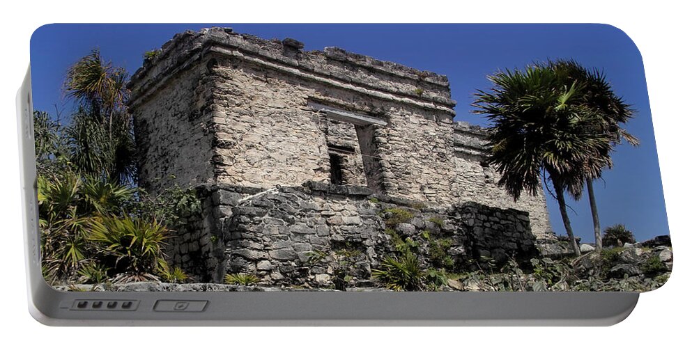 Tulum Portable Battery Charger featuring the photograph Tulum Ruins Mexico by Kimberly Blom-Roemer