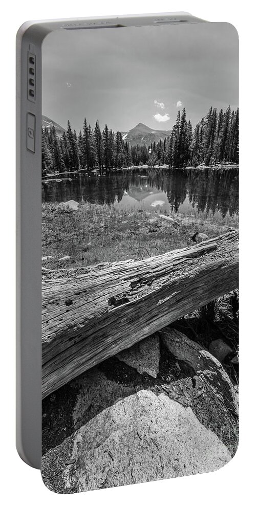 Tuolumne Meadows Portable Battery Charger featuring the photograph Tuolumne Meadows in Monochrome by Michael Tidwell