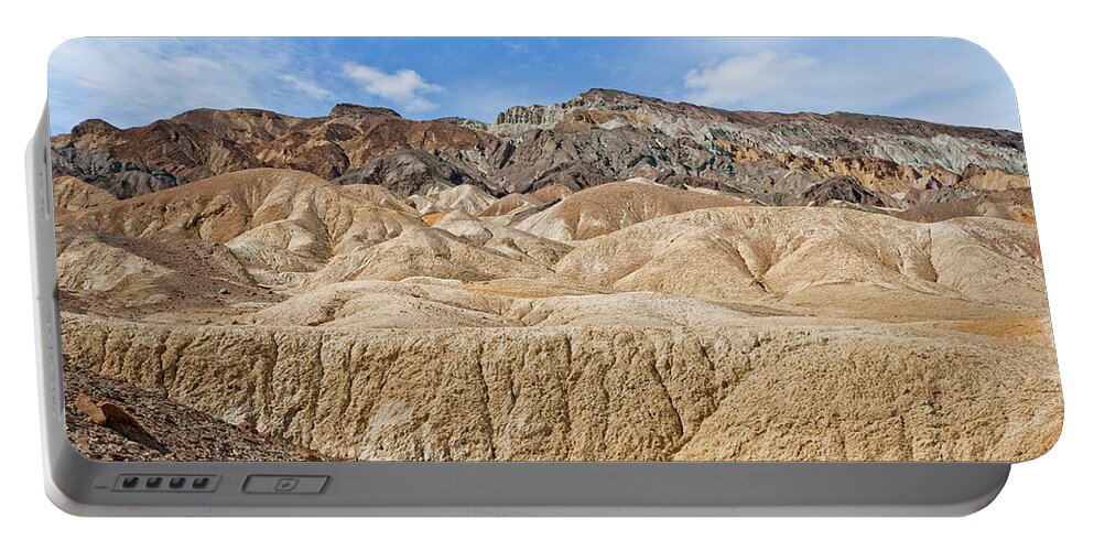 Arid Climate Portable Battery Charger featuring the photograph Twenty Mule Team Canyon by Jeff Goulden
