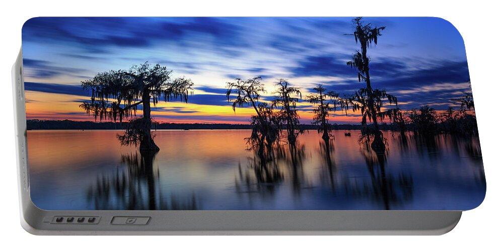 Lake Martin Portable Battery Charger featuring the photograph Twilight on Lake Martin Swamp by Tim Stanley