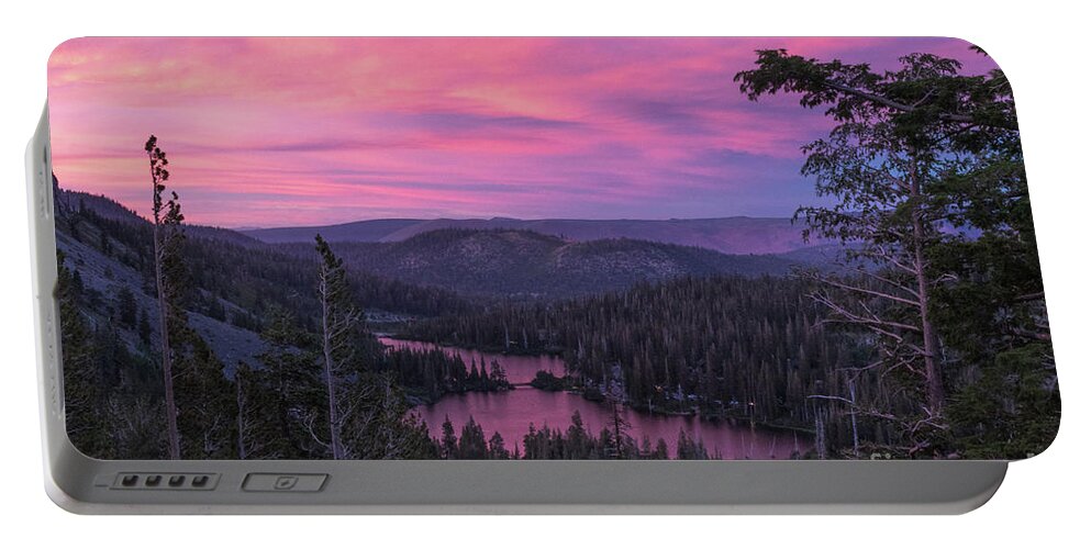 Trees Portable Battery Charger featuring the photograph Twilight Mammoth Lakes by Brandon Bonafede