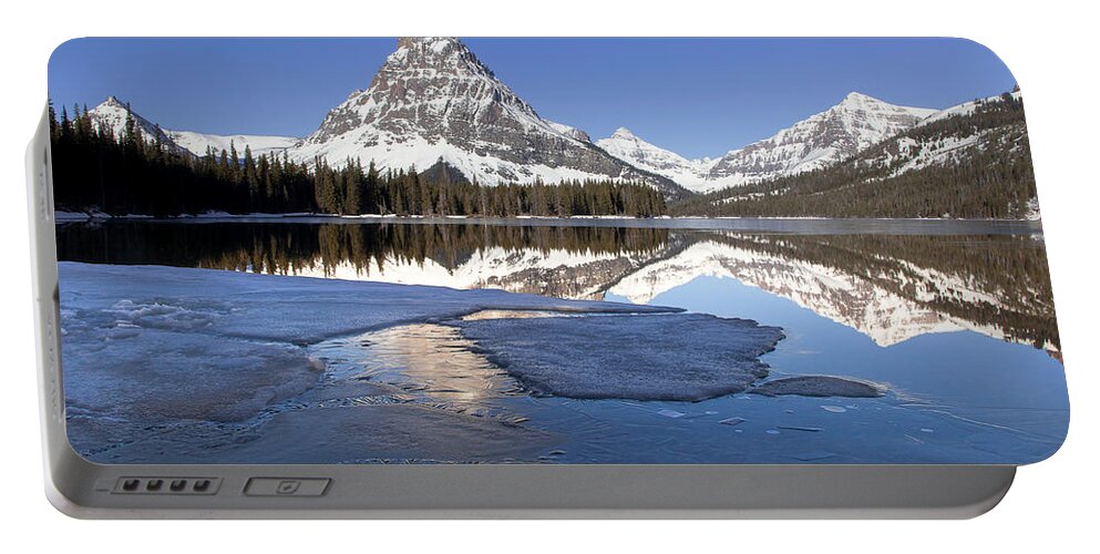 Glacier National Park Portable Battery Charger featuring the photograph Two Medicine Spring by Jack Bell