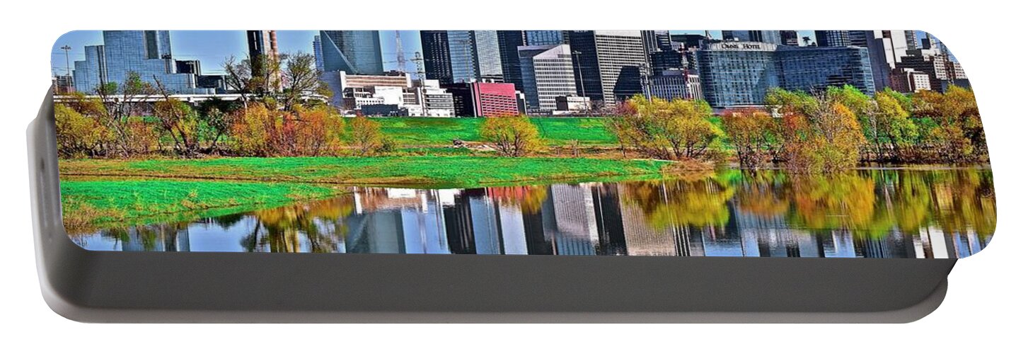 Dallas Portable Battery Charger featuring the photograph Two of Dallas by Frozen in Time Fine Art Photography